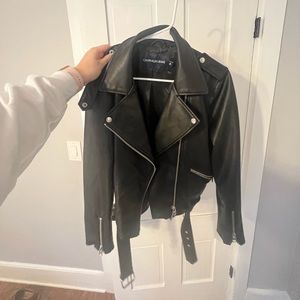 Calvin Klein leather jacket - NEVER WORN